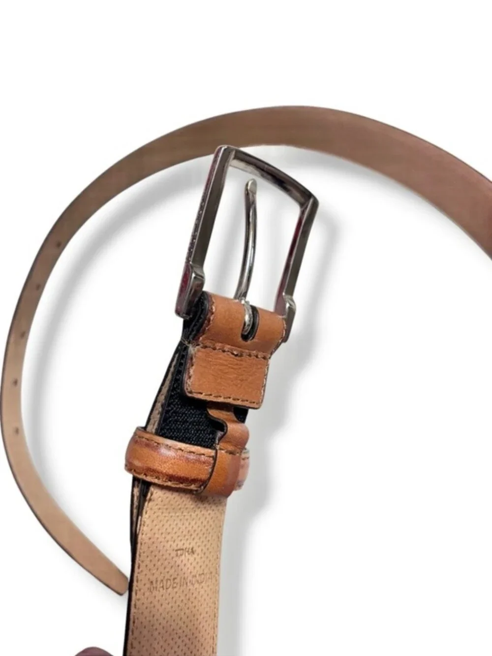 COLE HAAN Tan Harrison Grand Leather Belt Size 34